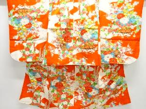 花籠模様子供着物（被布付き）